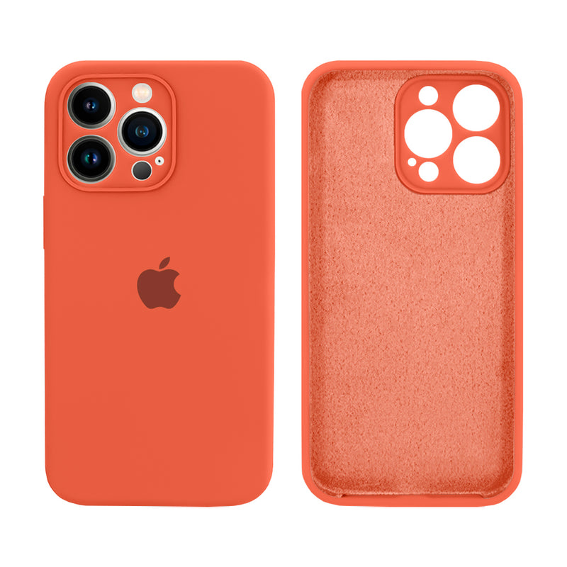 Capinha Celular iPhone 13 Pro Silicone Aveludado com Proteção Câmera