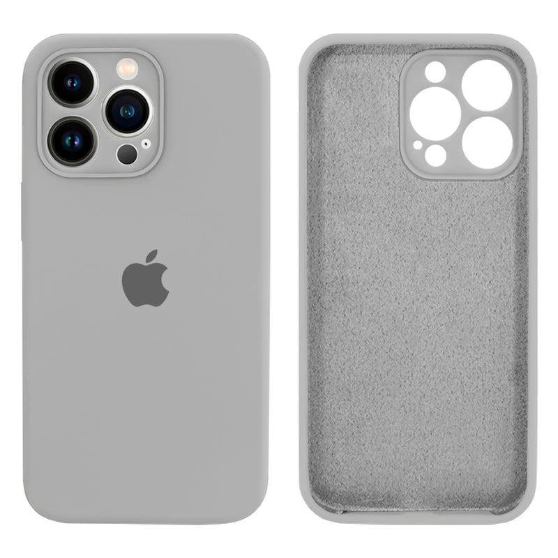 Capinha Celular iPhone 13 Pro Max Silicone Aveludado com Proteção Câmera