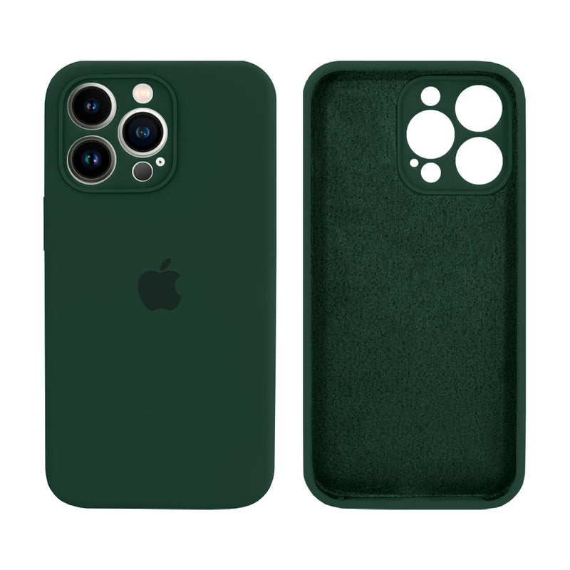 Capinha Celular iPhone 13 Pro Silicone Aveludado com Proteção Câmera