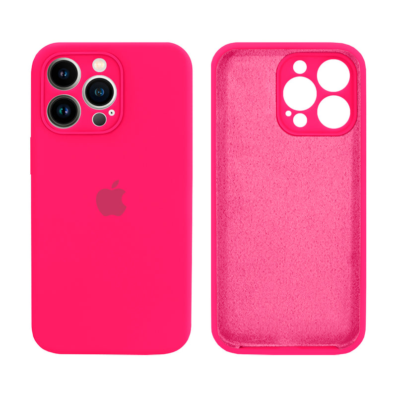 Capinha Celular iPhone 13 Pro Silicone Aveludado com Proteção Câmera