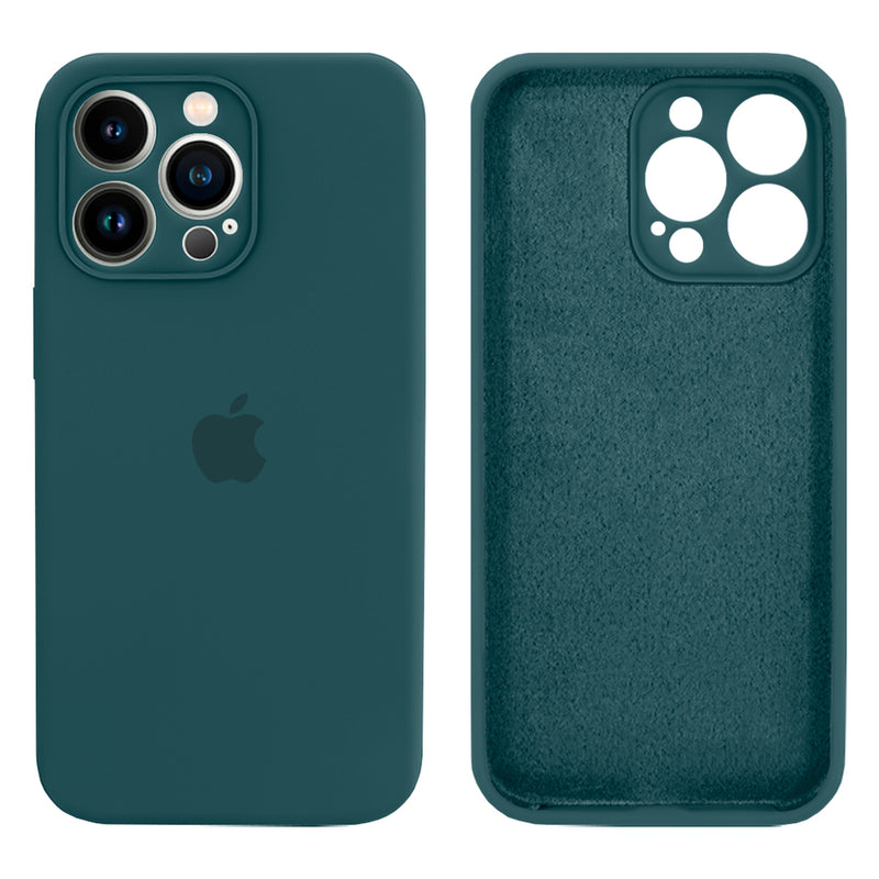 Capinha Celular iPhone 13 Pro Max Silicone Aveludado com Proteção Câmera