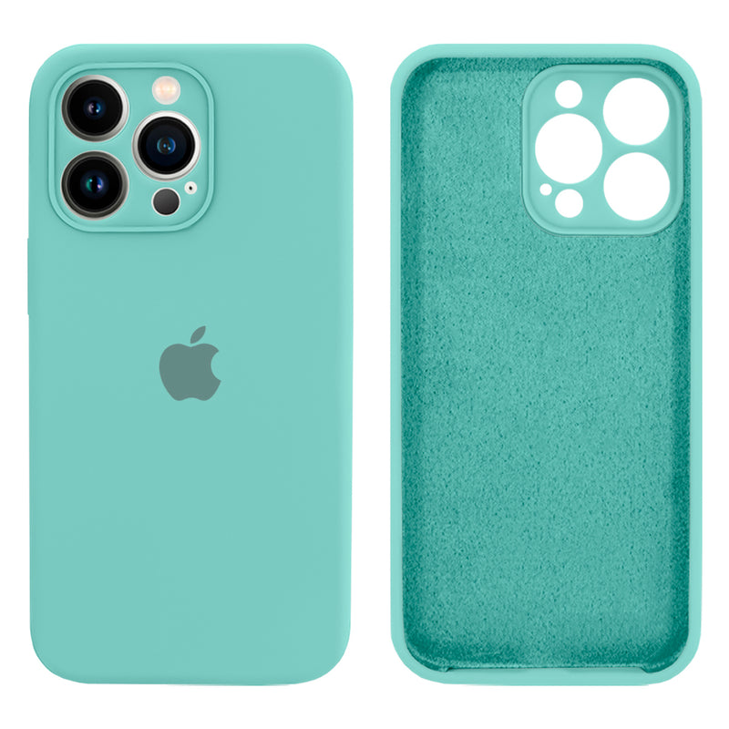 Capinha Celular iPhone 13 Pro Max Silicone Aveludado com Proteção Câmera