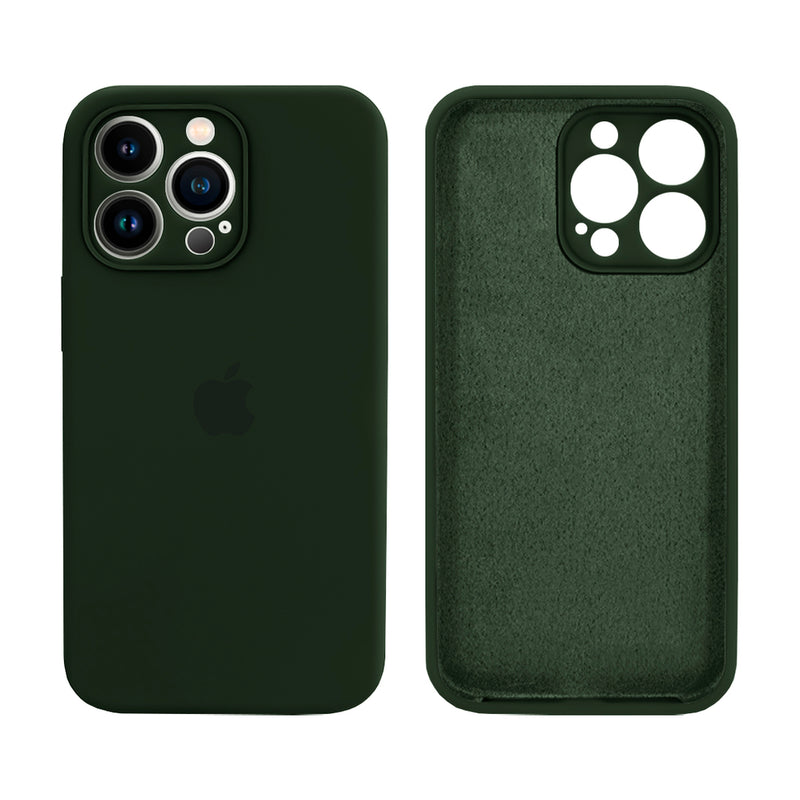 Capinha Celular iPhone 13 Pro Silicone Aveludado com Proteção Câmera
