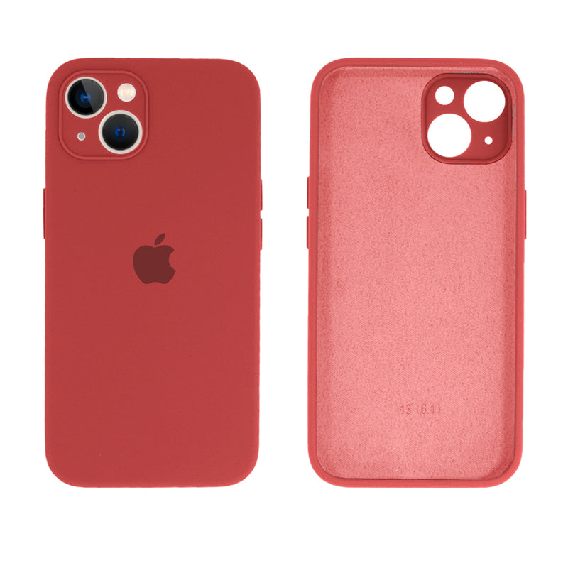 Capinha Celular iPhone 13 Silicone Aveludado com Proteção Câmera