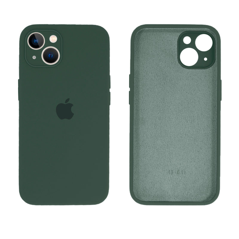 Capinha Celular iPhone 13 Silicone Aveludado com Proteção Câmera