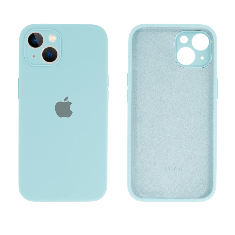 Capinha Celular iPhone 13 Silicone Aveludado com Proteção Câmera