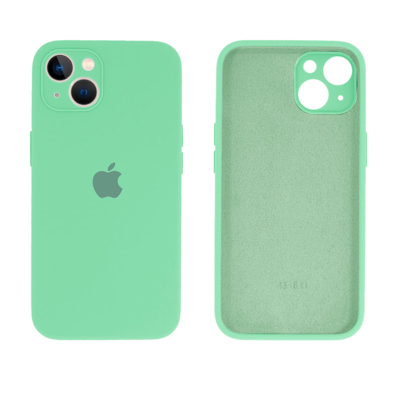 Capinha Celular iPhone 13 Silicone Aveludado com Proteção Câmera