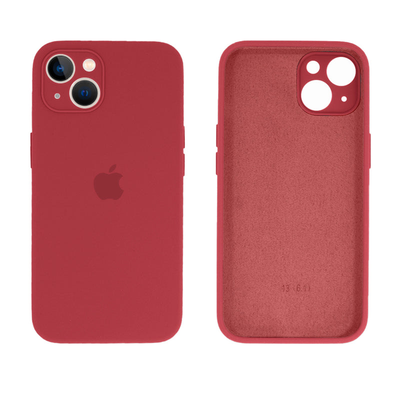 Capinha Celular iPhone 13 Silicone Aveludado com Proteção Câmera
