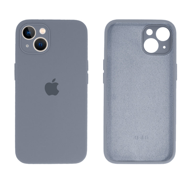 Capinha Celular iPhone 13 Silicone Aveludado com Proteção Câmera