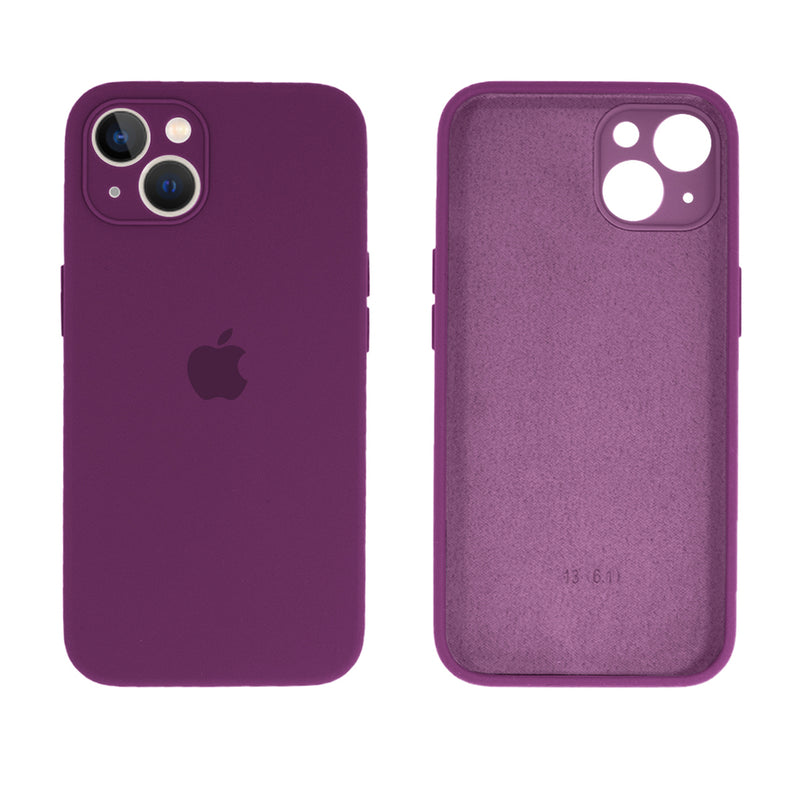 Capinha Celular iPhone 13 Silicone Aveludado com Proteção Câmera