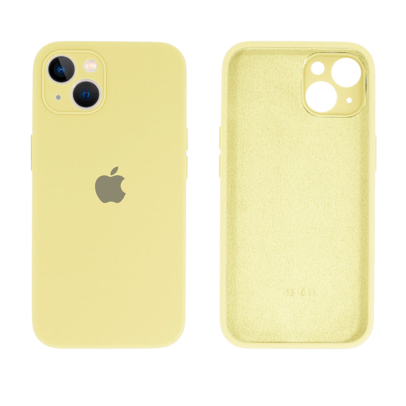 Capinha Celular iPhone 13 Silicone Aveludado com Proteção Câmera