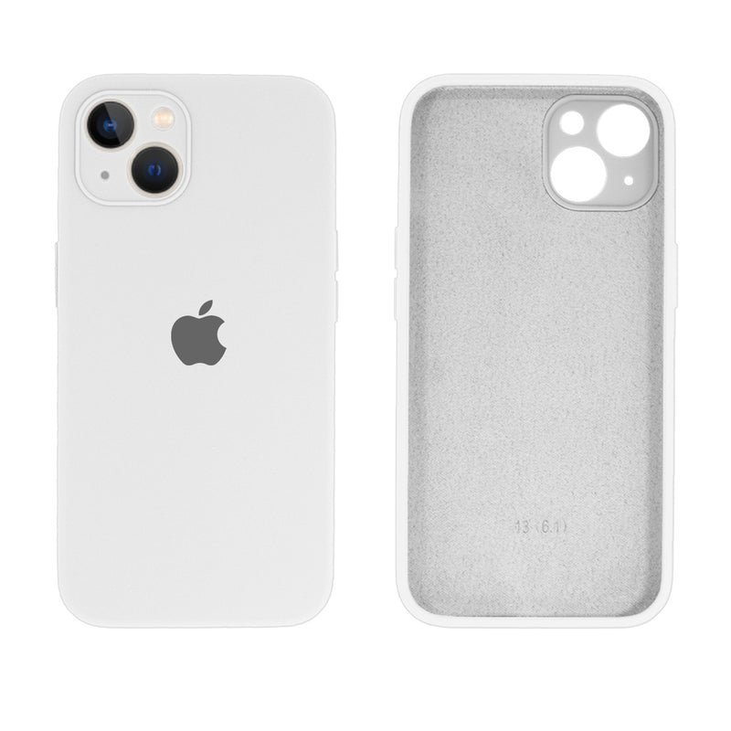 Capinha Celular iPhone 13 Silicone Aveludado com Proteção Câmera