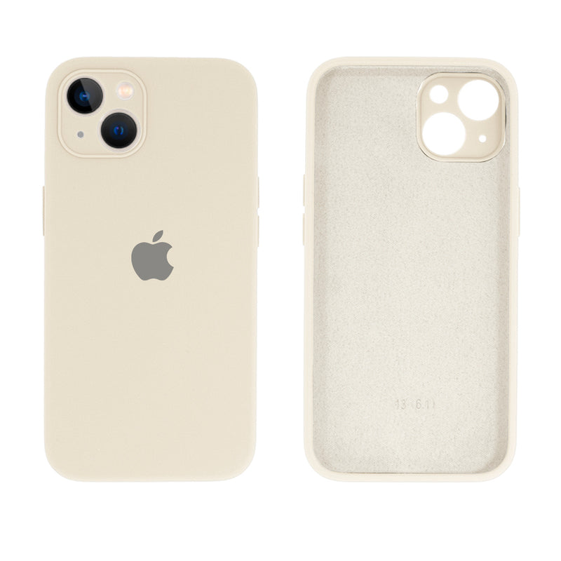 Capinha Celular iPhone 13 Silicone Aveludado com Proteção Câmera