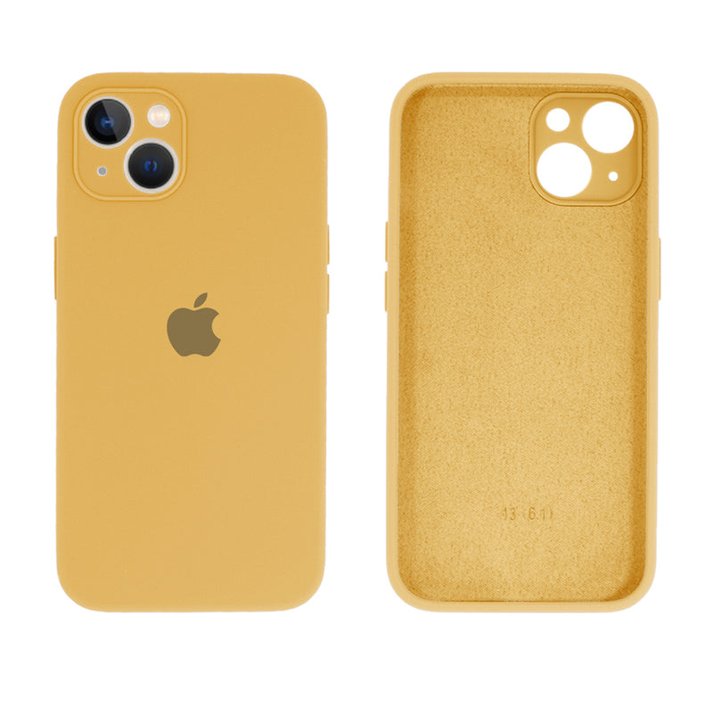 Capinha Celular iPhone 13 Silicone Aveludado com Proteção Câmera