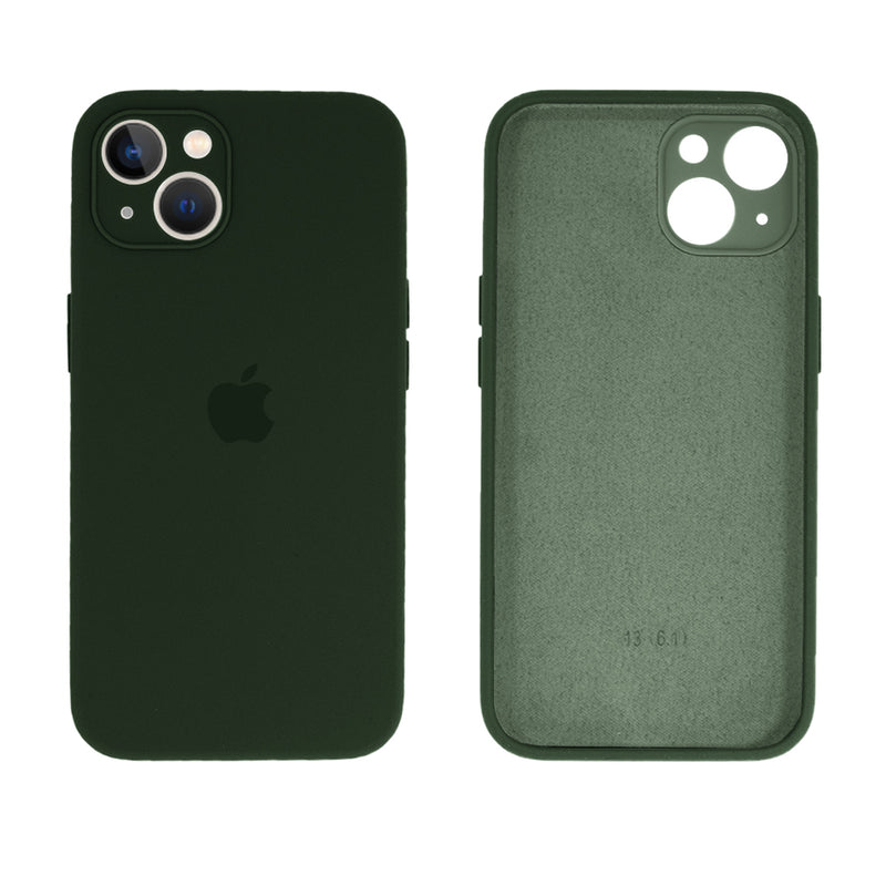 Capinha Celular iPhone 13 Silicone Aveludado com Proteção Câmera