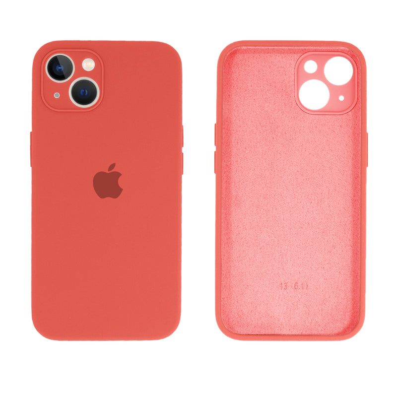 Capinha Celular iPhone 13 Silicone Aveludado com Proteção Câmera