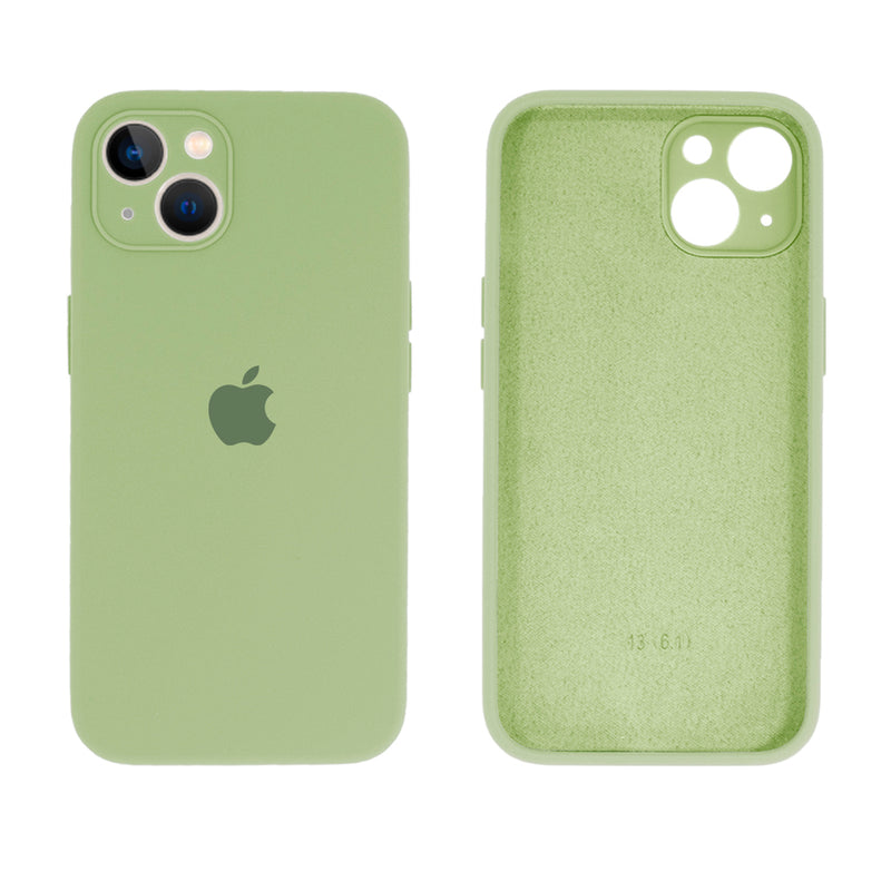 Capinha Celular iPhone 13 Silicone Aveludado com Proteção Câmera