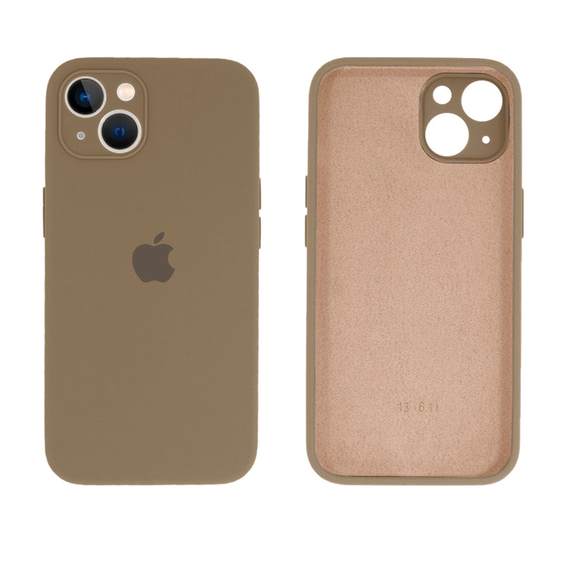 Capinha Celular iPhone 13 Silicone Aveludado com Proteção Câmera