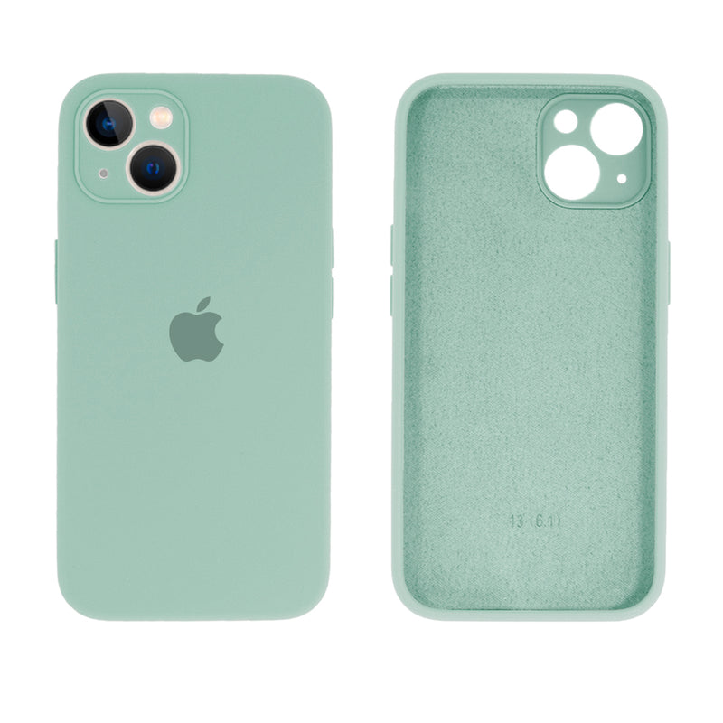 Capinha Celular iPhone 13 Silicone Aveludado com Proteção Câmera