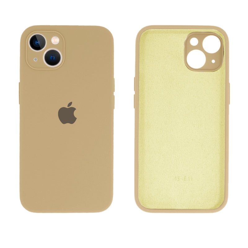 Capinha Celular iPhone 13 Silicone Aveludado com Proteção Câmera