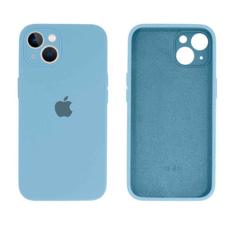 Capinha Celular iPhone 13 Silicone Aveludado com Proteção Câmera