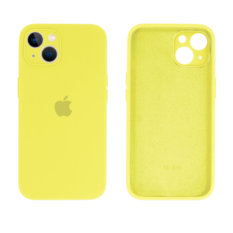 Capinha Celular iPhone 13 Silicone Aveludado com Proteção Câmera