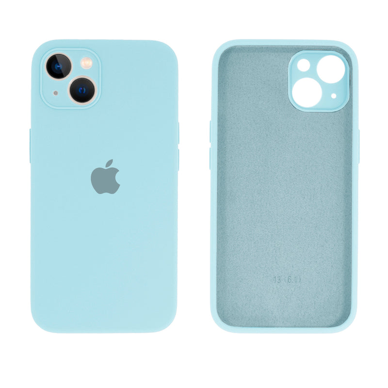 Capinha Celular iPhone 13 Silicone Aveludado com Proteção Câmera