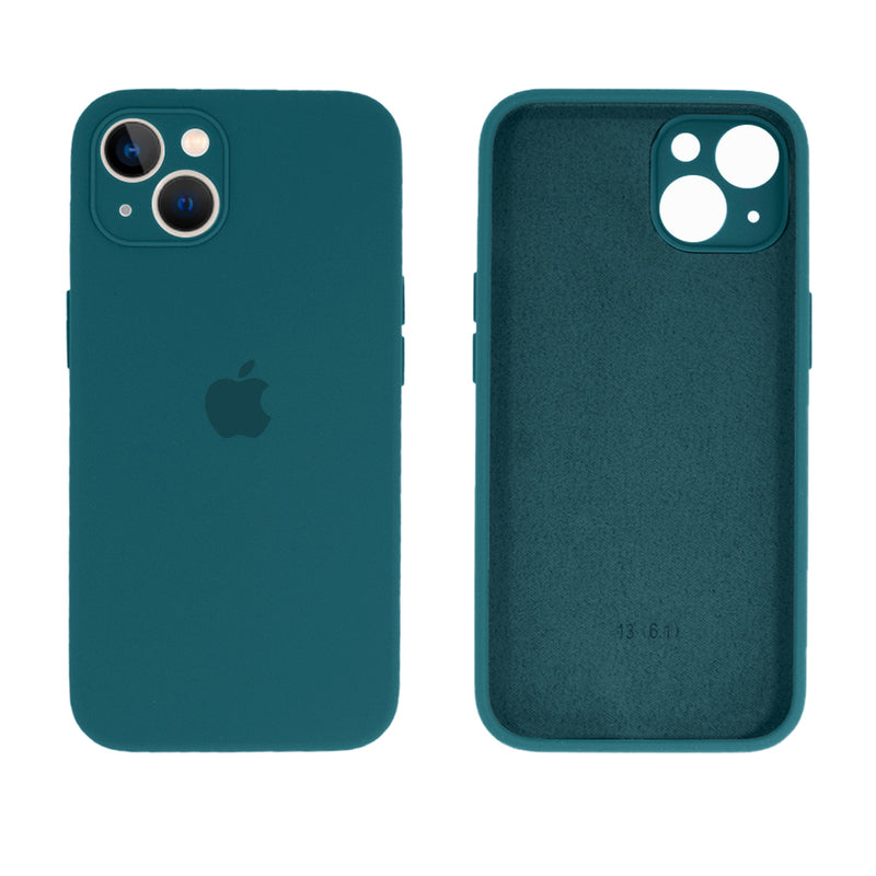 Capinha Celular iPhone 13 Silicone Aveludado com Proteção Câmera