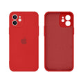 Capinha Celular iPhone 12 Silicone Aveludado com Proteção Câmera