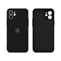 Capinha Celular iPhone 12 Silicone Aveludado com Proteção Câmera