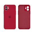 Capinha Celular iPhone 12 Silicone Aveludado com Proteção Câmera