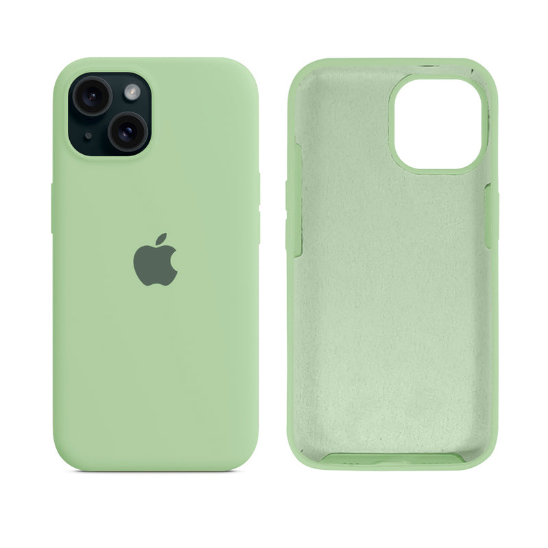 Capinha para iPhone 15 em Silicone com Interior Aveludado