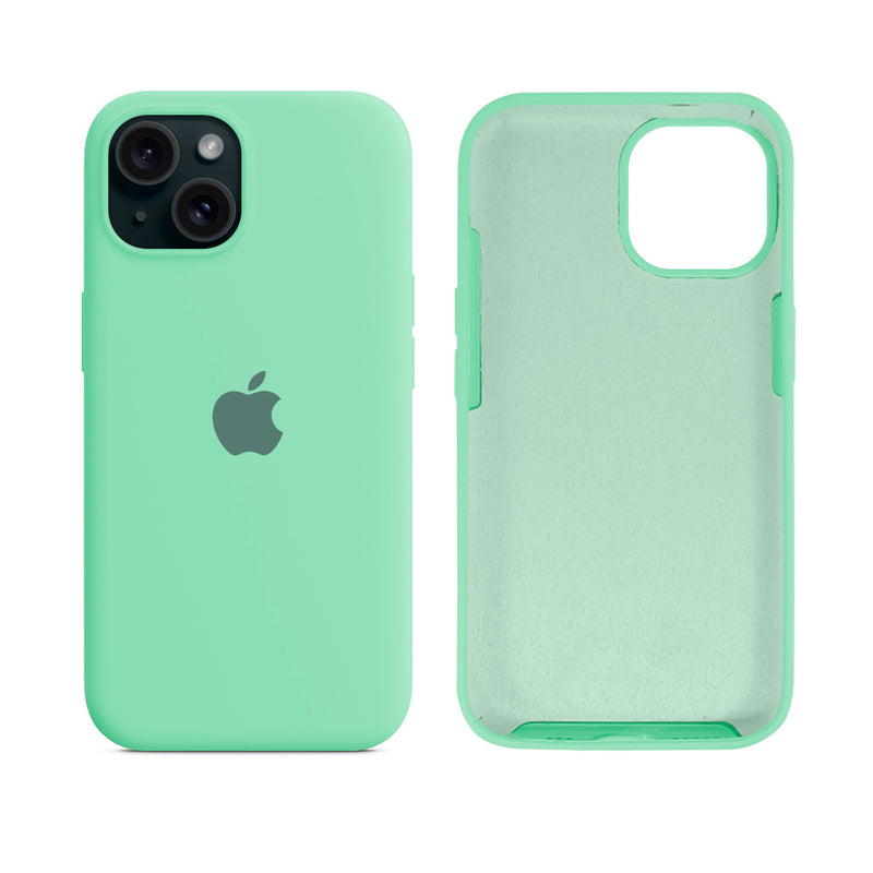 Capinha para iPhone 15 em Silicone com Interior Aveludado