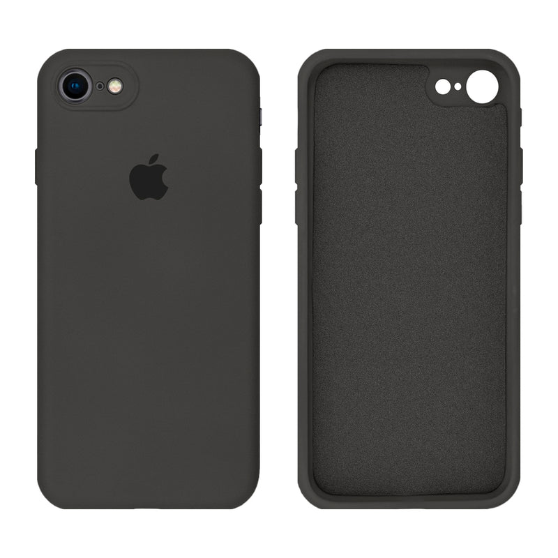 Capinha Celular iPhone 7, 8, SE 2ª e 3ª Geração Silicone Aveludado com Proteção de Câmera