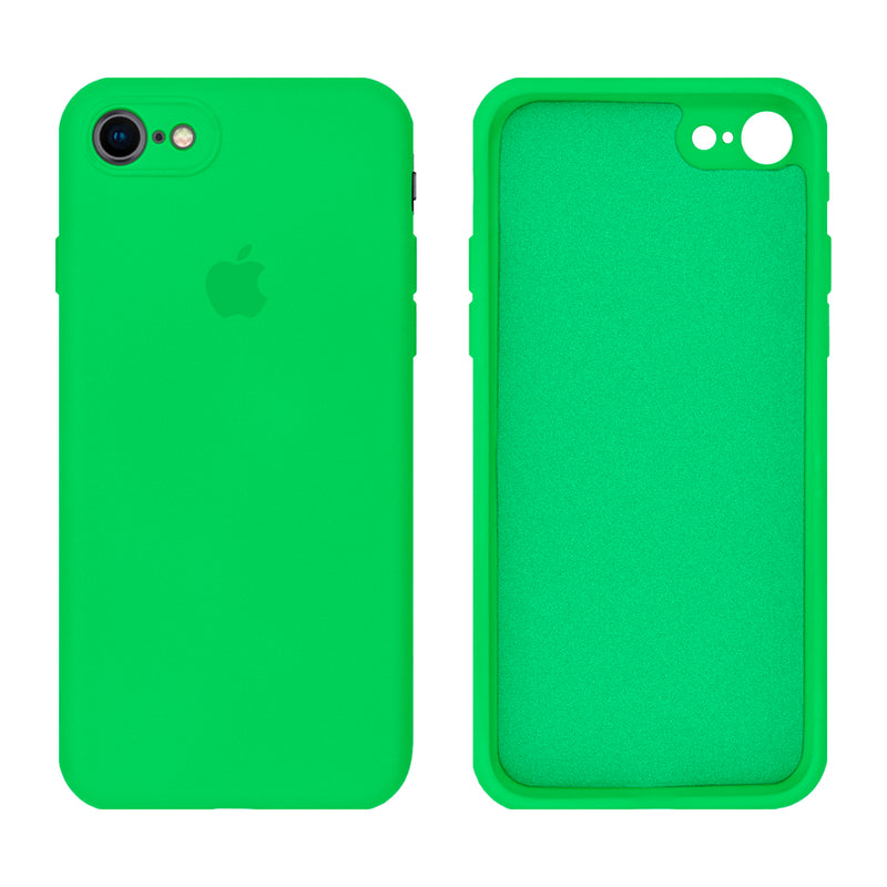 Capinha Celular iPhone 7, 8, SE 2ª e 3ª Geração Silicone Aveludado com Proteção de Câmera