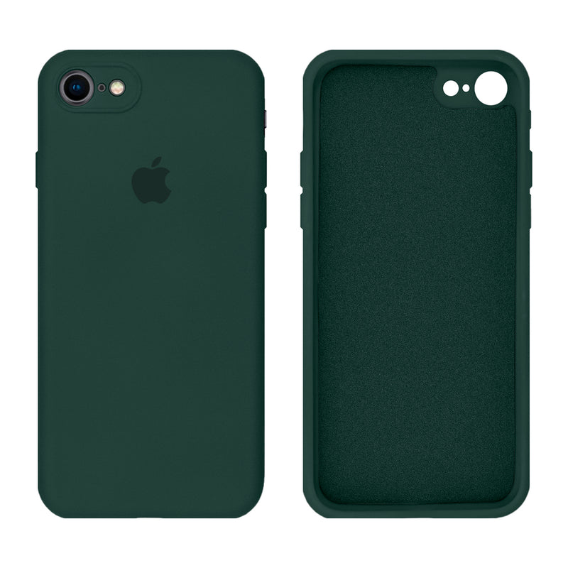 Capinha Celular iPhone 7, 8, SE 2ª e 3ª Geração Silicone Aveludado com Proteção de Câmera