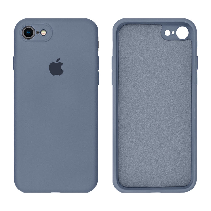Capinha Celular iPhone 7, 8, SE 2ª e 3ª Geração Silicone Aveludado com Proteção de Câmera