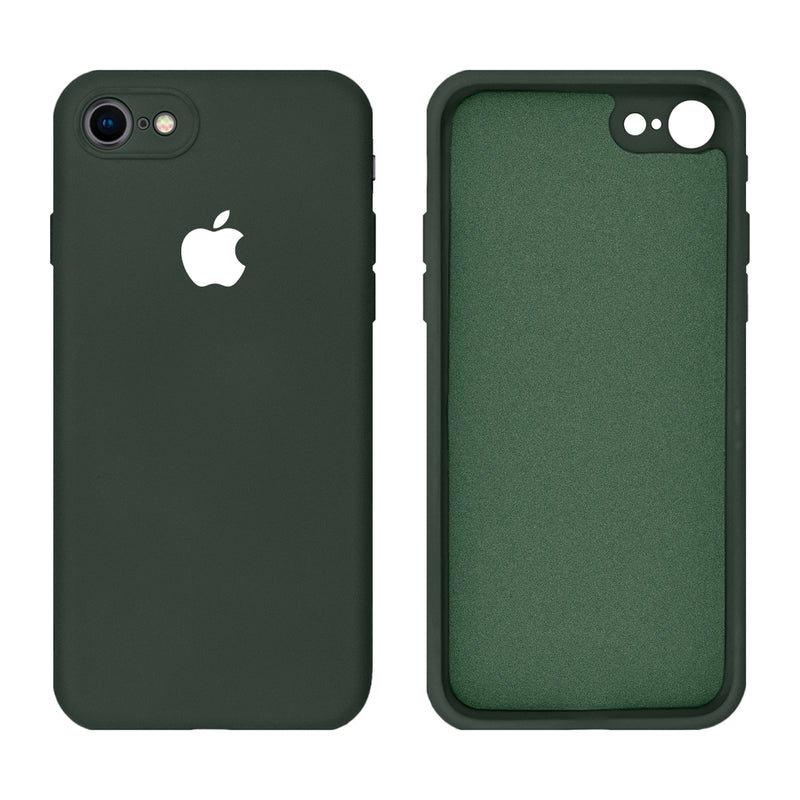 Capinha Celular iPhone 7, 8, SE 2ª e 3ª Geração Silicone Aveludado com Proteção de Câmera