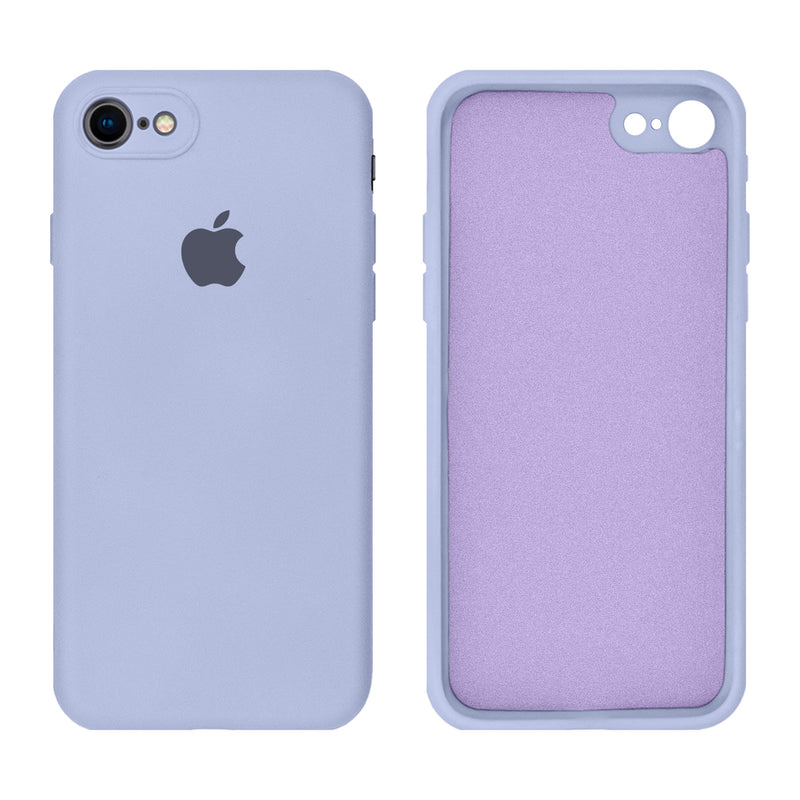 Capinha Celular iPhone 7, 8, SE 2ª e 3ª Geração Silicone Aveludado com Proteção de Câmera