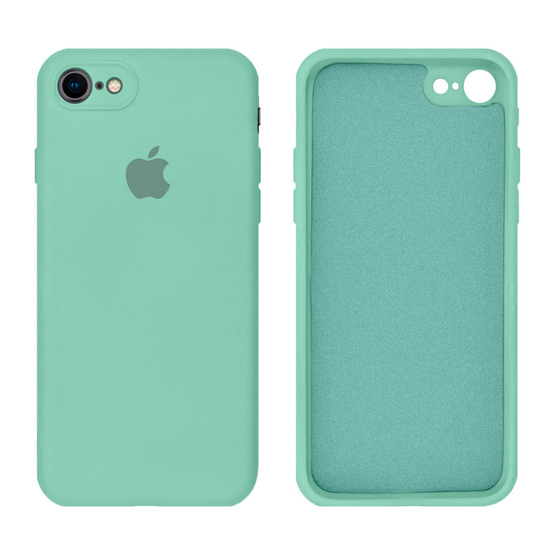 Capinha Celular iPhone 7, 8, SE 2ª e 3ª Geração Silicone Aveludado com Proteção de Câmera