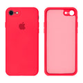 Capinha Celular iPhone 7, 8, SE 2ª e 3ª Geração Silicone Aveludado com Proteção de Câmera