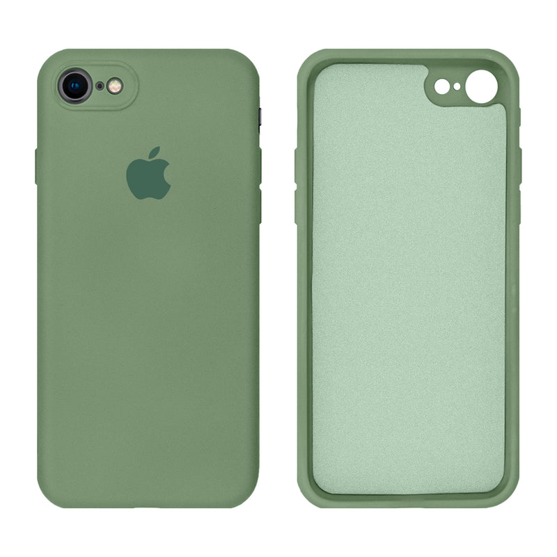 Capinha Celular iPhone 7, 8, SE 2ª e 3ª Geração Silicone Aveludado com Proteção de Câmera