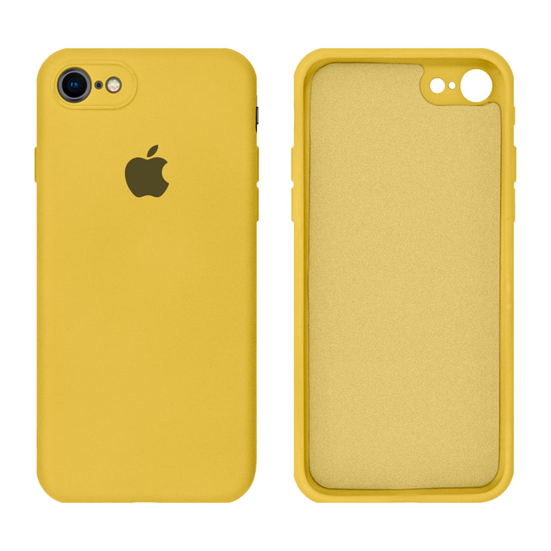 Capinha Celular iPhone 7, 8, SE 2ª e 3ª Geração Silicone Aveludado com Proteção de Câmera