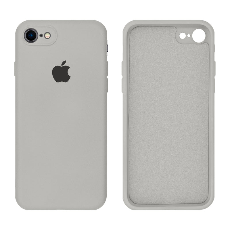 Capinha Celular iPhone 7, 8, SE 2ª e 3ª Geração Silicone Aveludado com Proteção de Câmera