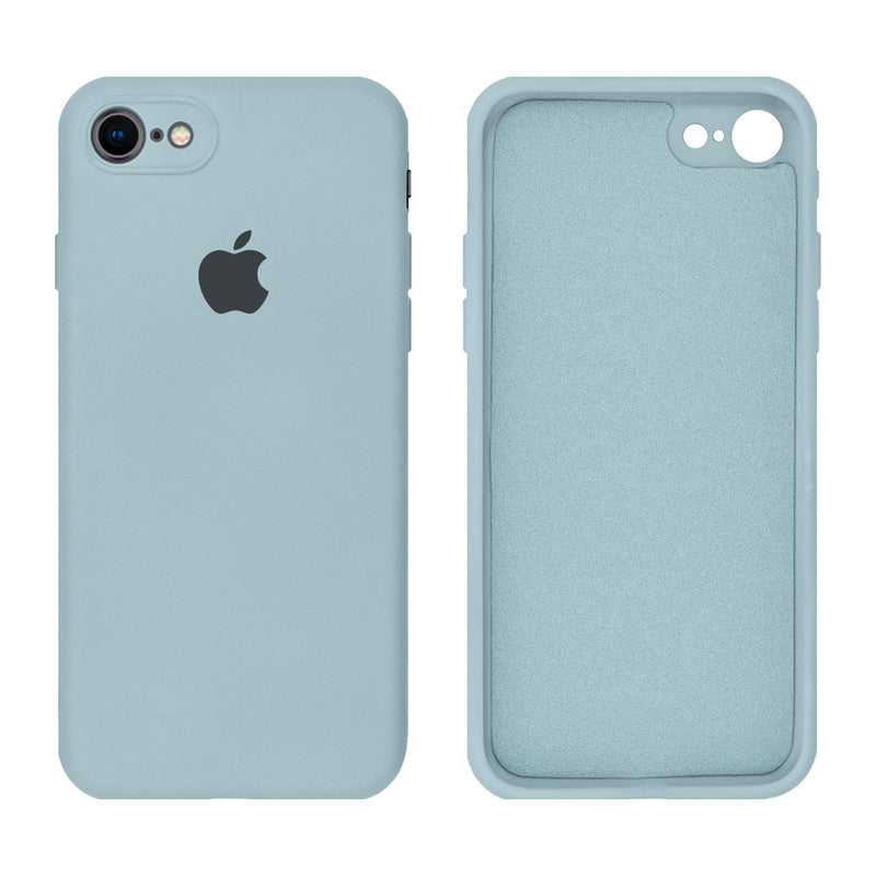 Capinha Celular iPhone 7, 8, SE 2ª e 3ª Geração Silicone Aveludado com Proteção de Câmera