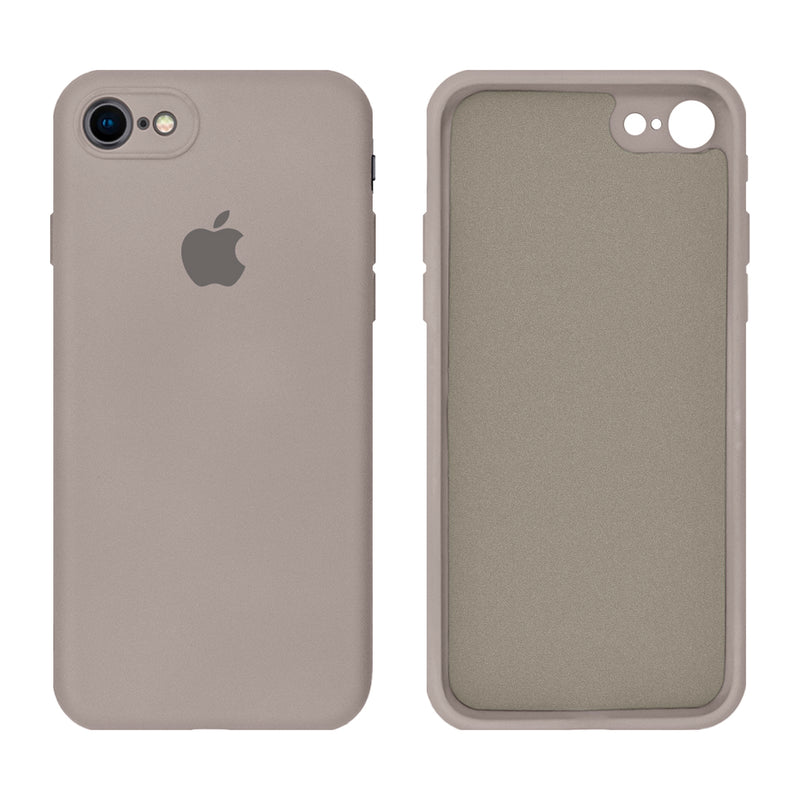 Capinha Celular iPhone 7, 8, SE 2ª e 3ª Geração Silicone Aveludado com Proteção de Câmera