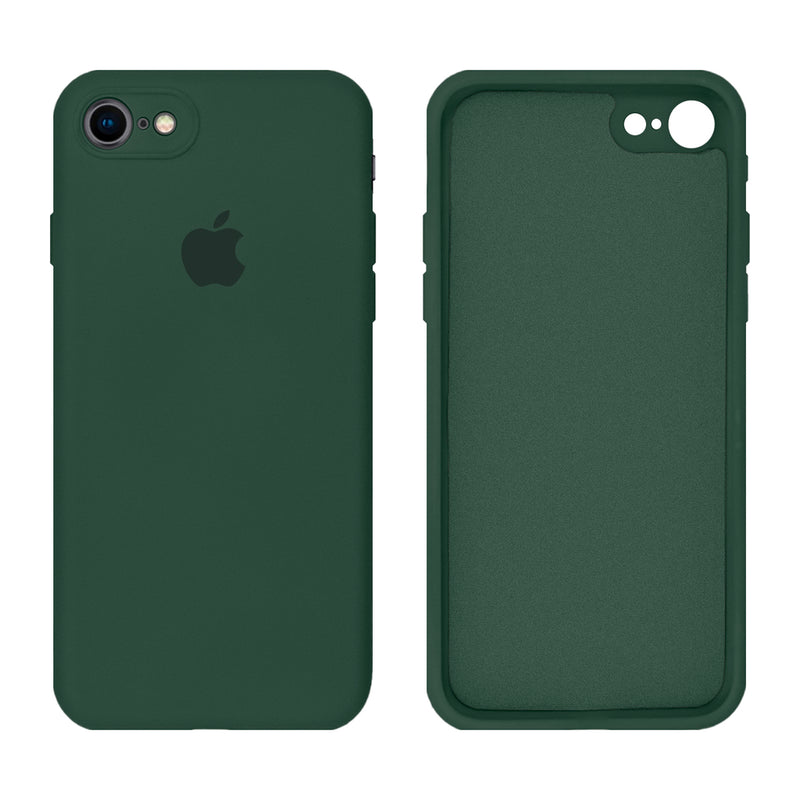 Capinha Celular iPhone 7, 8, SE 2ª e 3ª Geração Silicone Aveludado com Proteção de Câmera