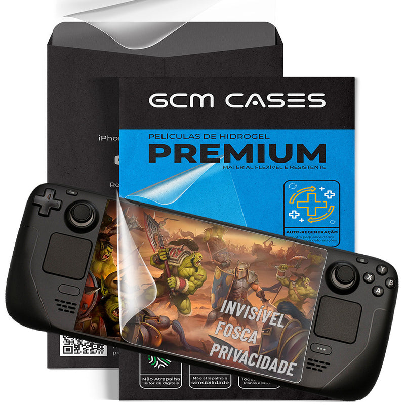 Pelicula Hidrogel Steam Deck LCD ou OLED Flexível Transparente Resistente TPU Premium