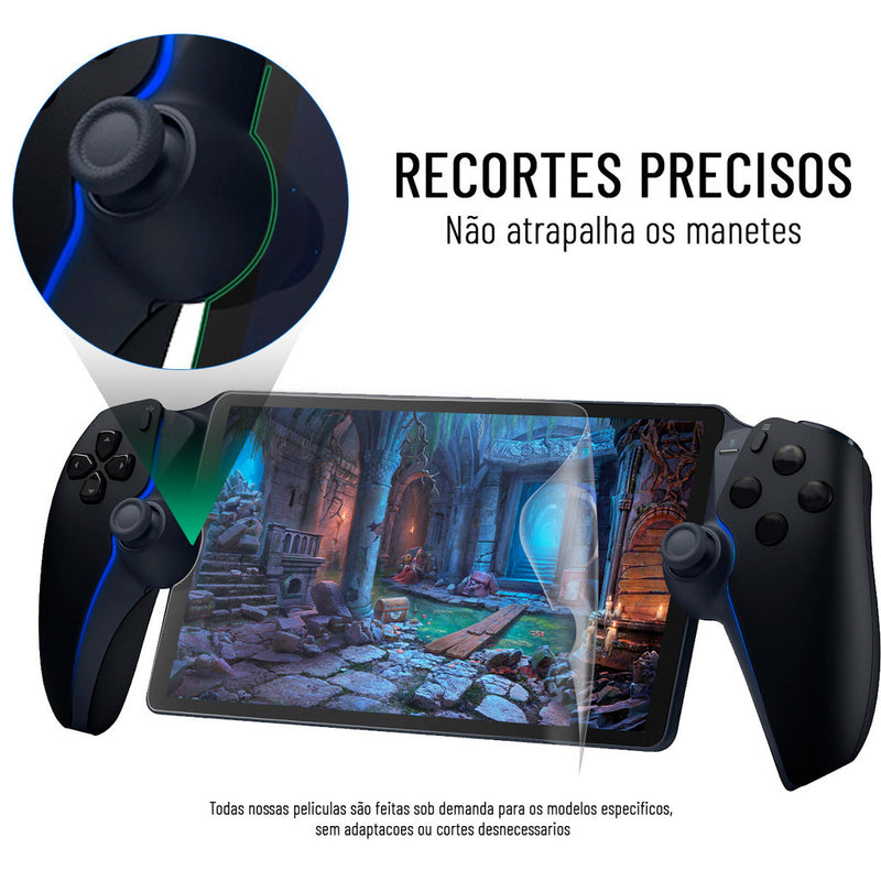 Pelicula Hidrogel Portal Playstation Flexivel Transparente Resistente TPU Premium