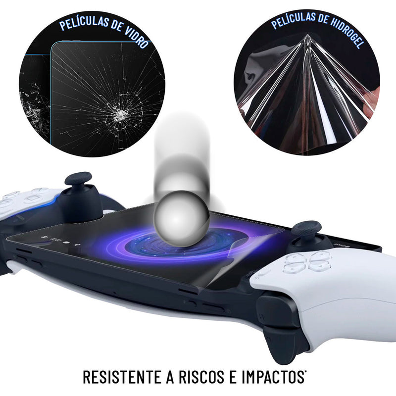 Pelicula Hidrogel Portal Playstation Flexivel Transparente Resistente TPU Premium